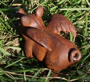 Flügelschwein rost 